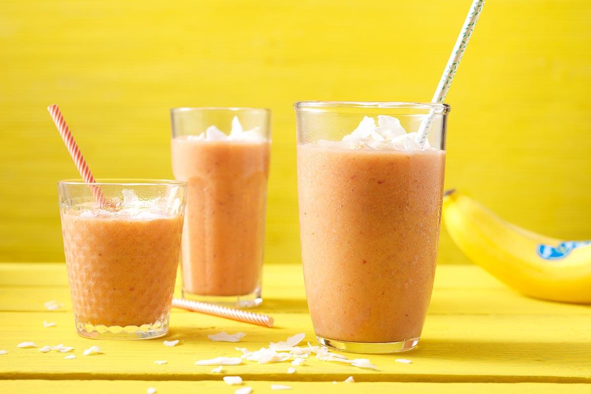 Bananen-Karotten-Smoothie mit Ingwer und Zimt