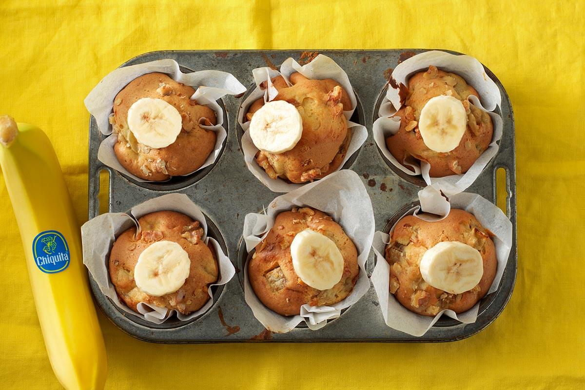 Bananen-Walnuss-Muffins