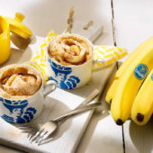 Zimtschnecken Tassenkuchen mit Chiquita Bananen