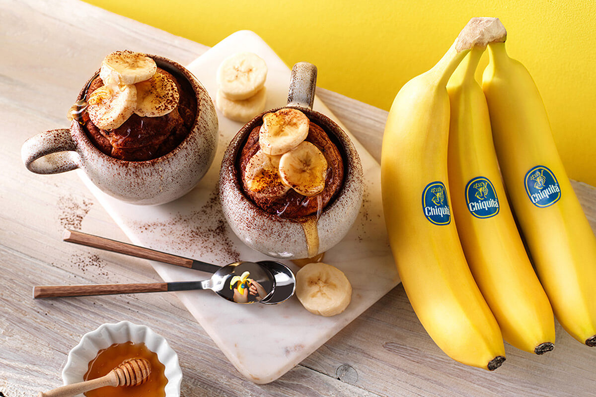 Muffin-Tassenkuchen mit Chiquita Bananen