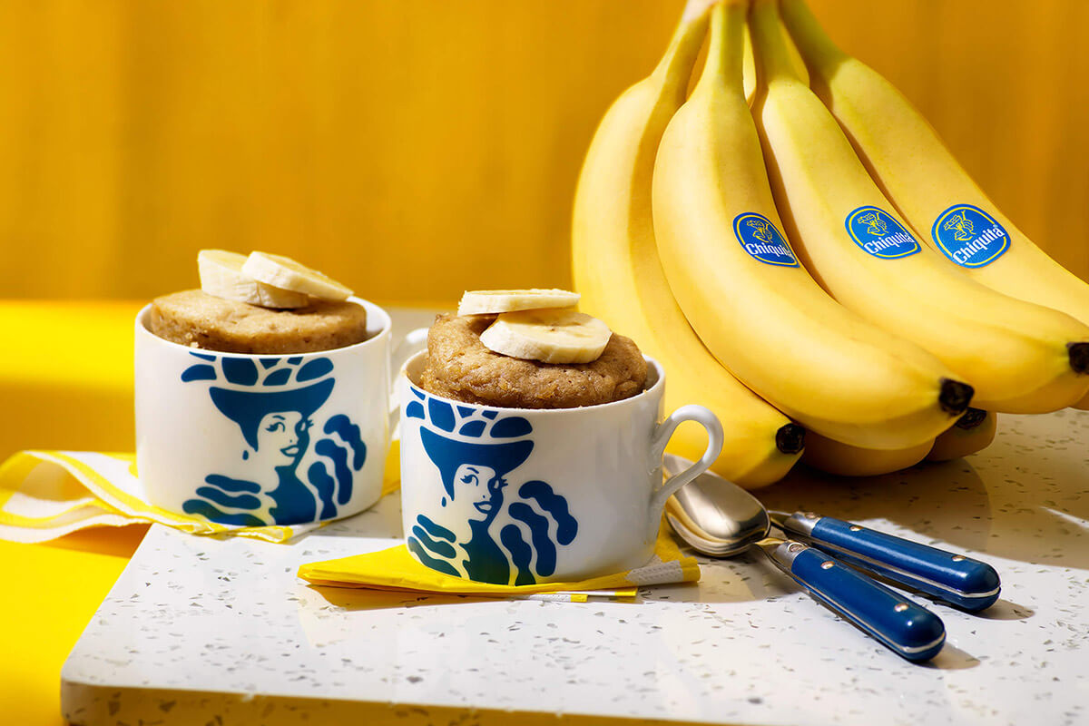 Einfacher Tassenkuchen mit Chiquita Bananen