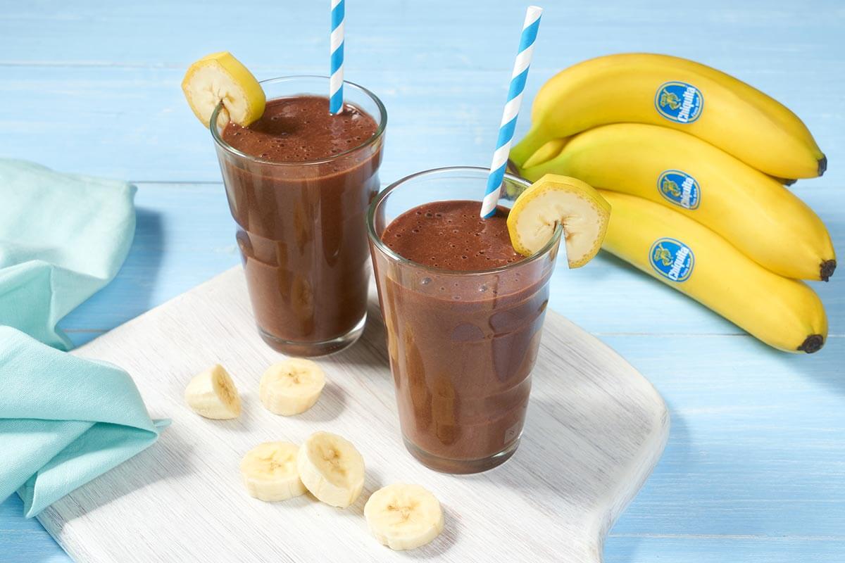 Schneller Double-Chocolate-Shake mit Chiquita Bananen