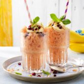 Frozen Smoothie mit Chiquita Bananen und Pfirsichen