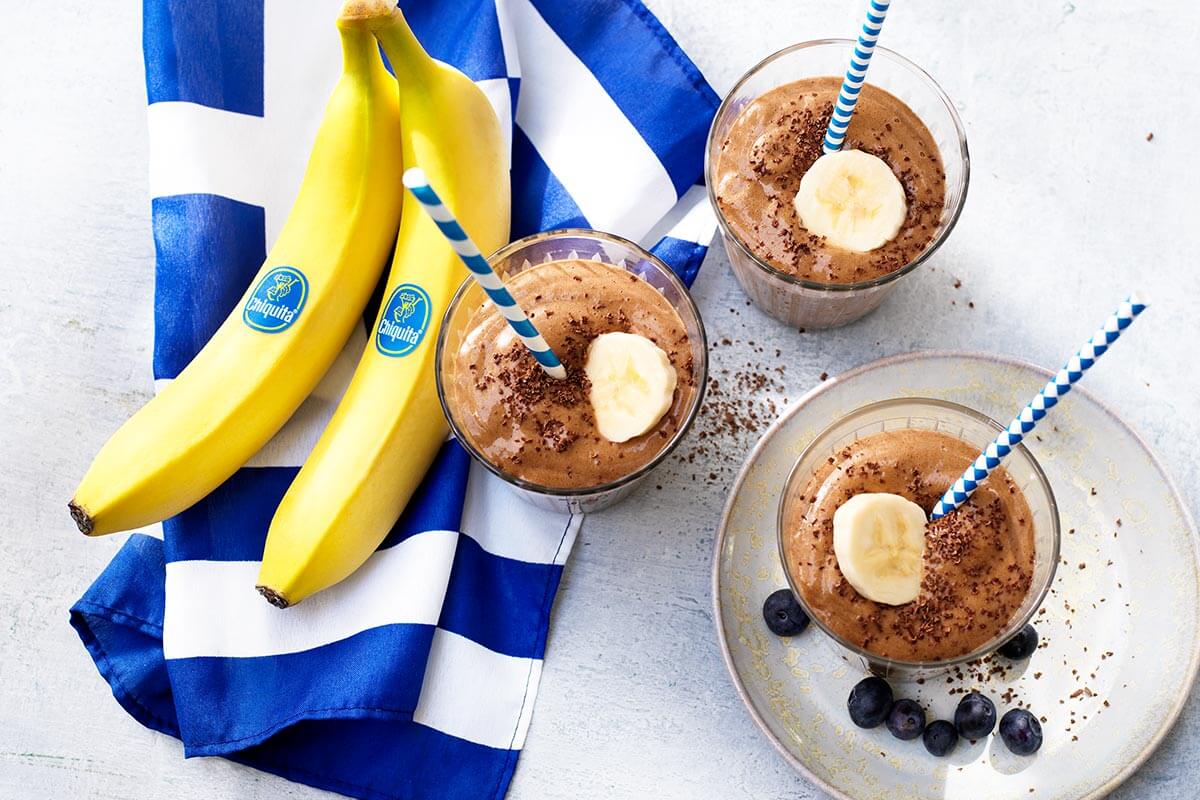 Griechischer Espresso-Smoothie mit Chiquita Bananen