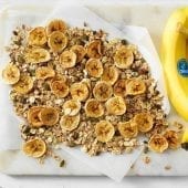 Selbstgemachte Chiquita Bananenchips