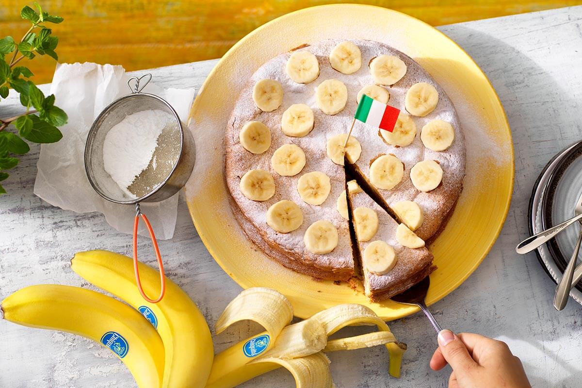 Italienische Torta Paradiso mit Chiquita Bananen