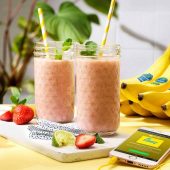 Smoothie mit Chiquita Banane und Erdbeeren