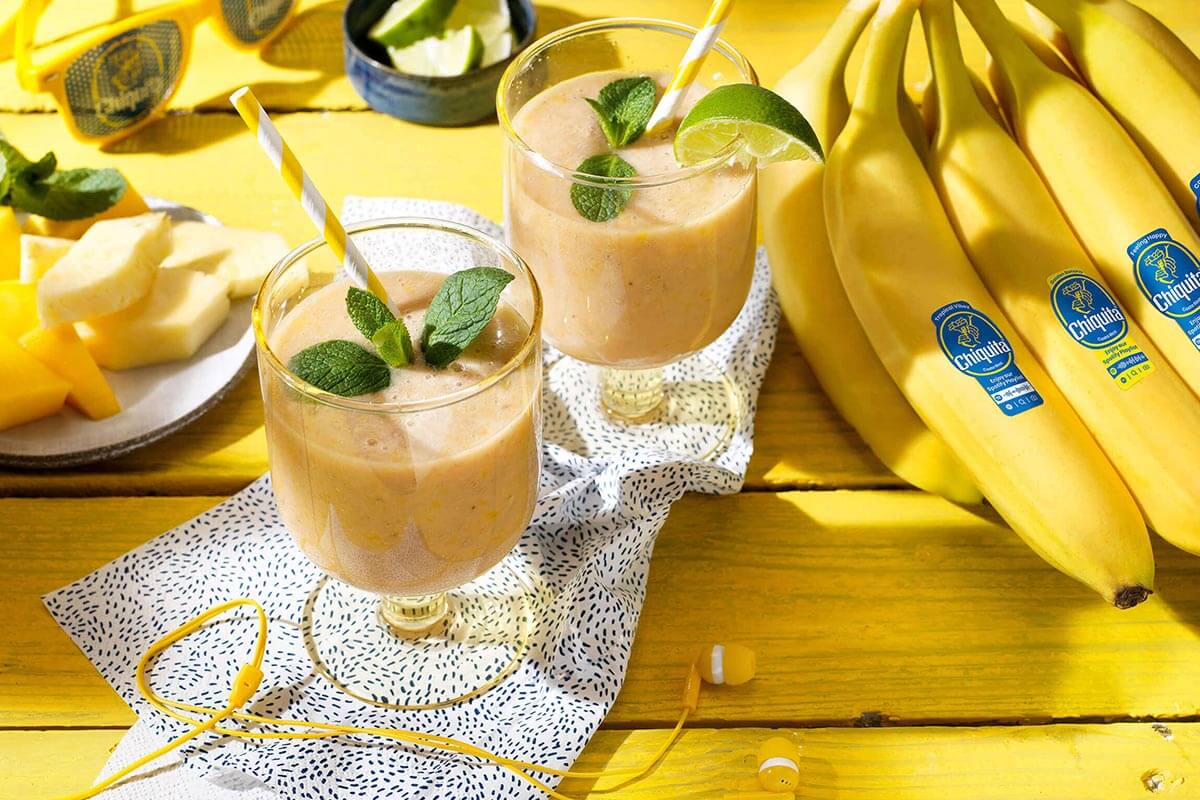 Tropischer Smoothie mit Chiquita Banane und Joghurt ¦ Chiquita Rezepte