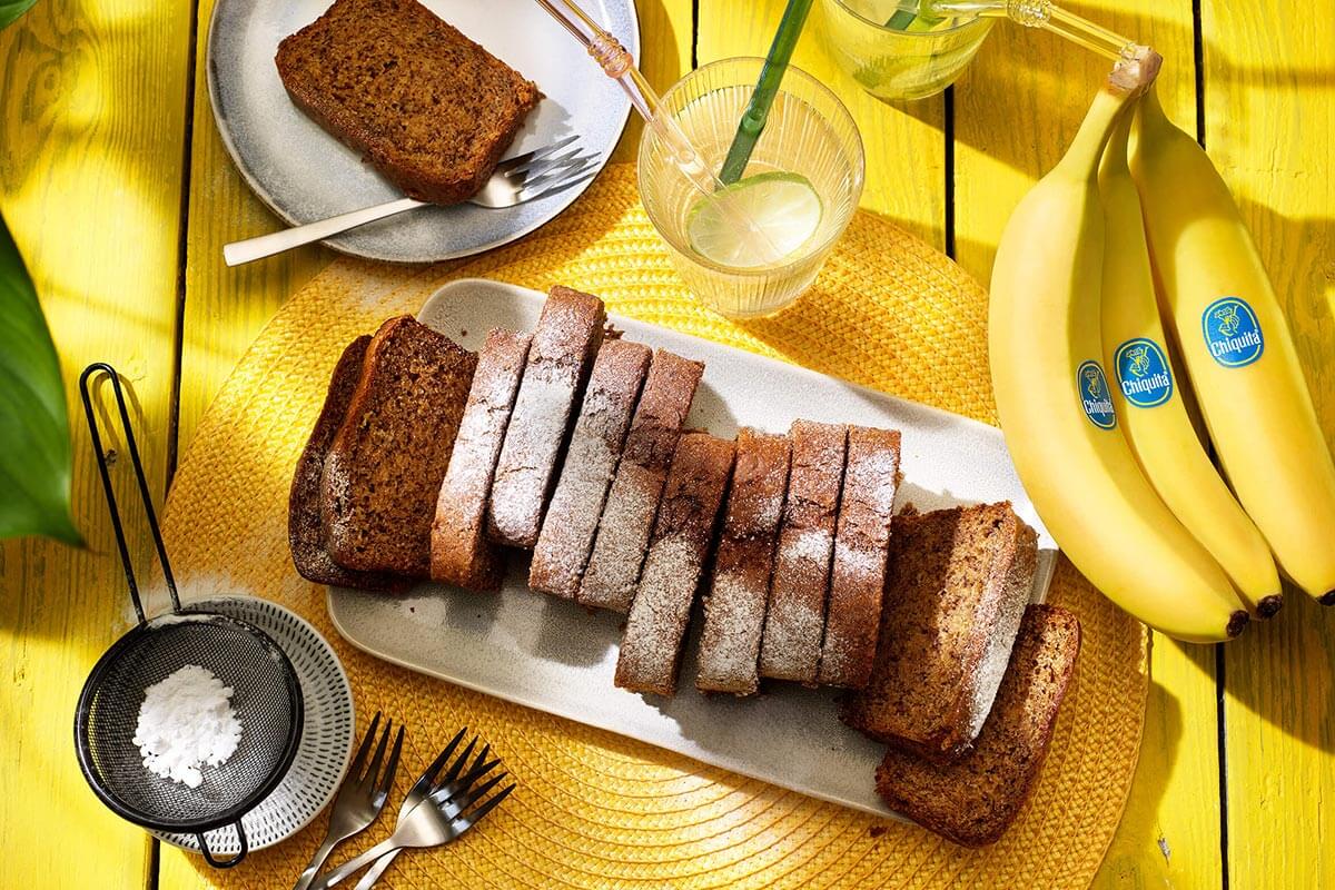 Chiquita Bananenbrot mit veganer Erdnussbutter