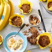 Vegane Chiquita Bananenmuffins mit Pekannüssen