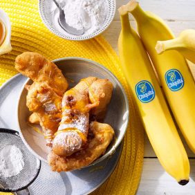 Einfache frittierte Chiquita Bananen