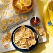 Gesunde Chiquita Bananenchips aus dem Ofen