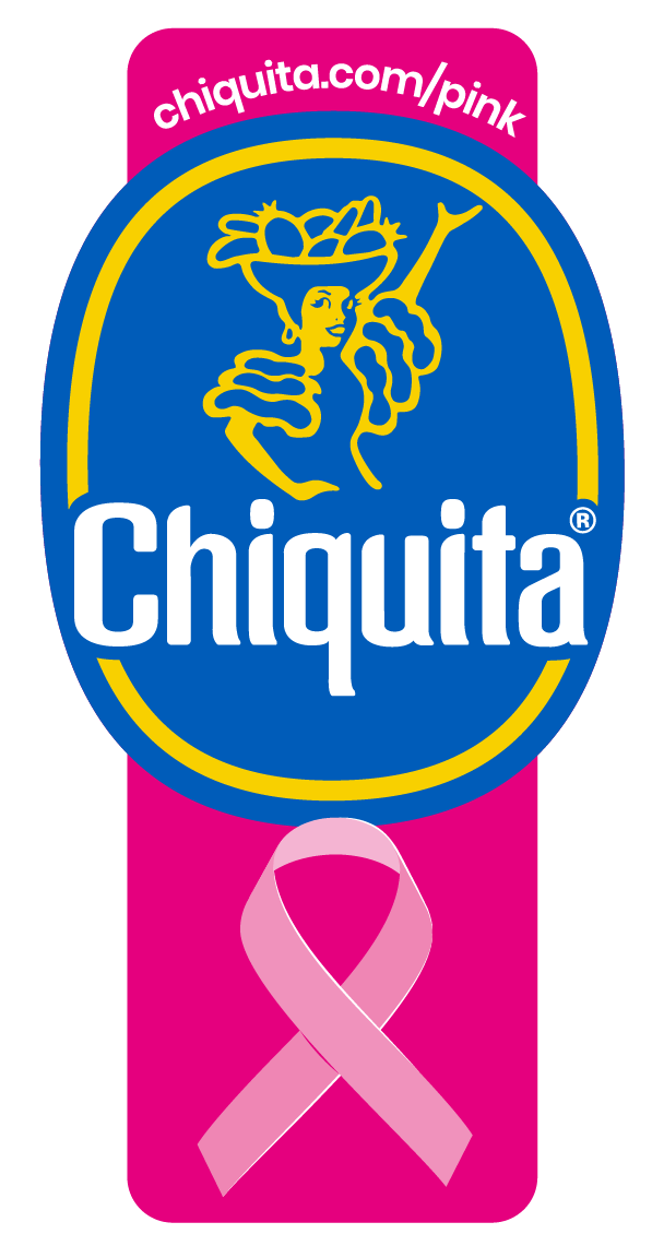 Pink Sticker Chiquita 2020 QR Code Brustkrebs Aufmerksamkeit