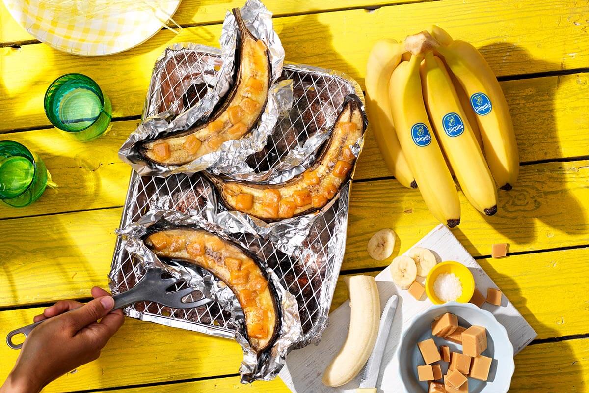 Karamellisierte BBQ Chiquita Bananen