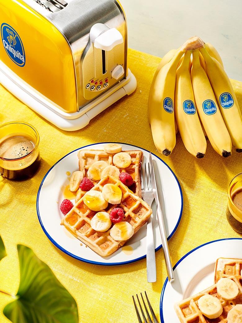 Vegane Chiquita Bananenbrotwaffeln