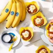 Vegane Cupcakes mit Chiquita Bananen-Creme