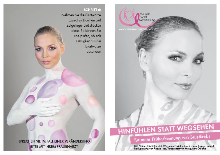 Pink Ribbon Deutschland Leaflet Chiquita - Brustkrebs Aufmerksamkeit