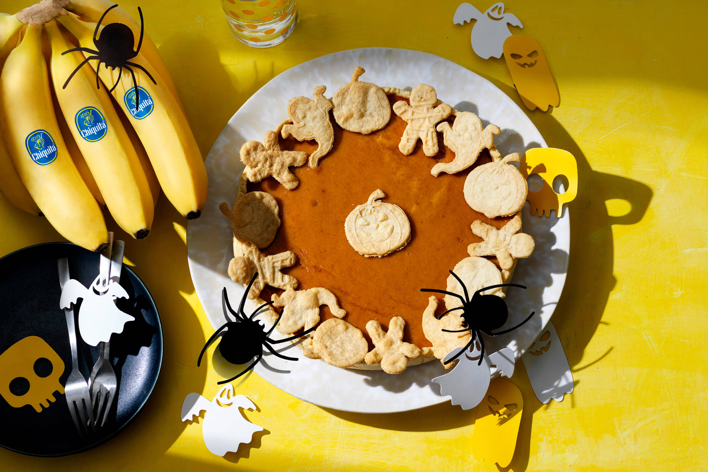 Einfacher Halloween-Kürbiskuchen mit Chiquita Banane | Chiquita Rezepte