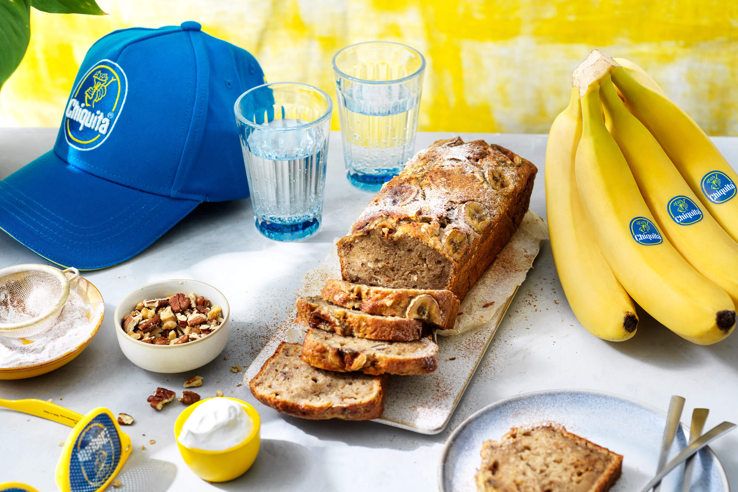 Einfaches Chiquita Bananenbrot mit übrig gebliebenen Bananen