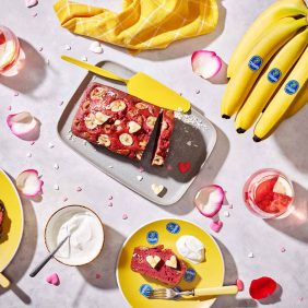 Samtig weiches Chiquita Bananenbrot zum Valentinstag