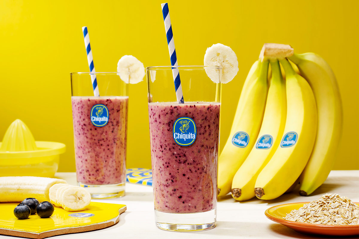 Gesunder Frühstücks-Bananen-Smoothie mit Haferflocken von Chiquita