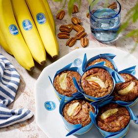 Paleo Bananen-Pekannuss-Muffins von Chiquita