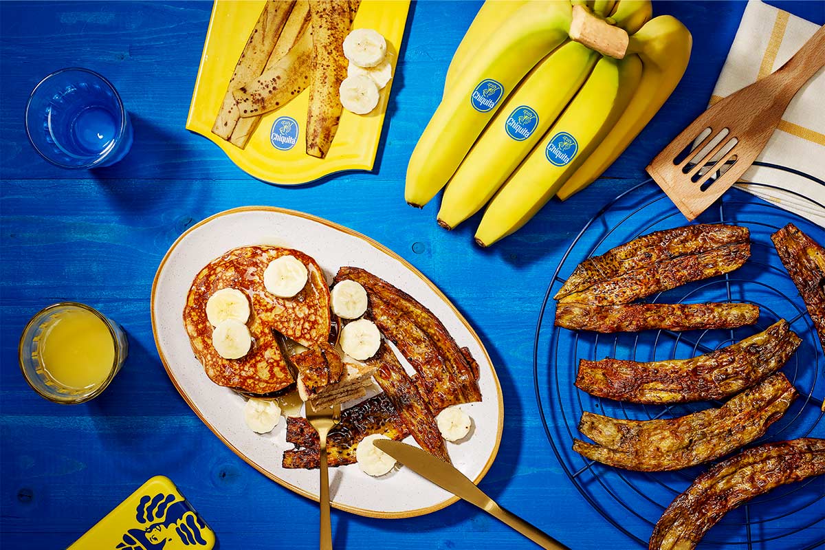 Veganer Bananenschalen-Bacon von Chiquita