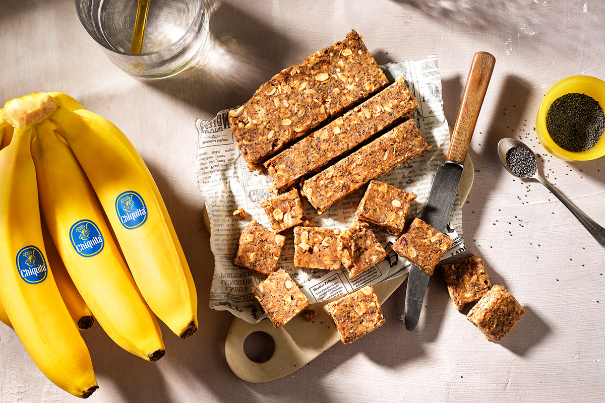 Vegane No-Bake-Protein-Bites mit Banane