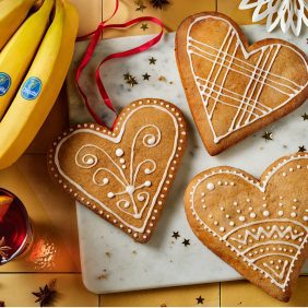 Lebkuchen mit Bananen