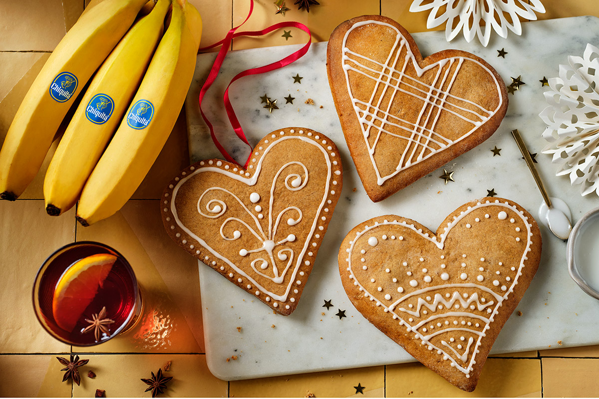 Lebkuchen mit Bananen