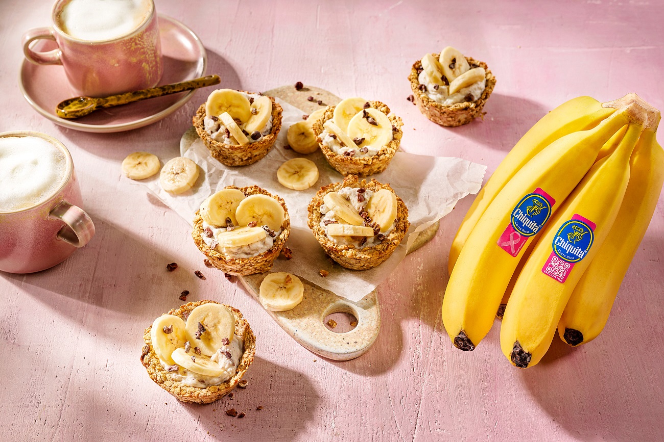 Herzhafte Haferflocken-Cups mit Chiquita Bananen