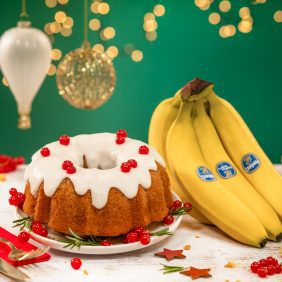 Festlicher Chiquita Bananen Gugelhupfkuchen