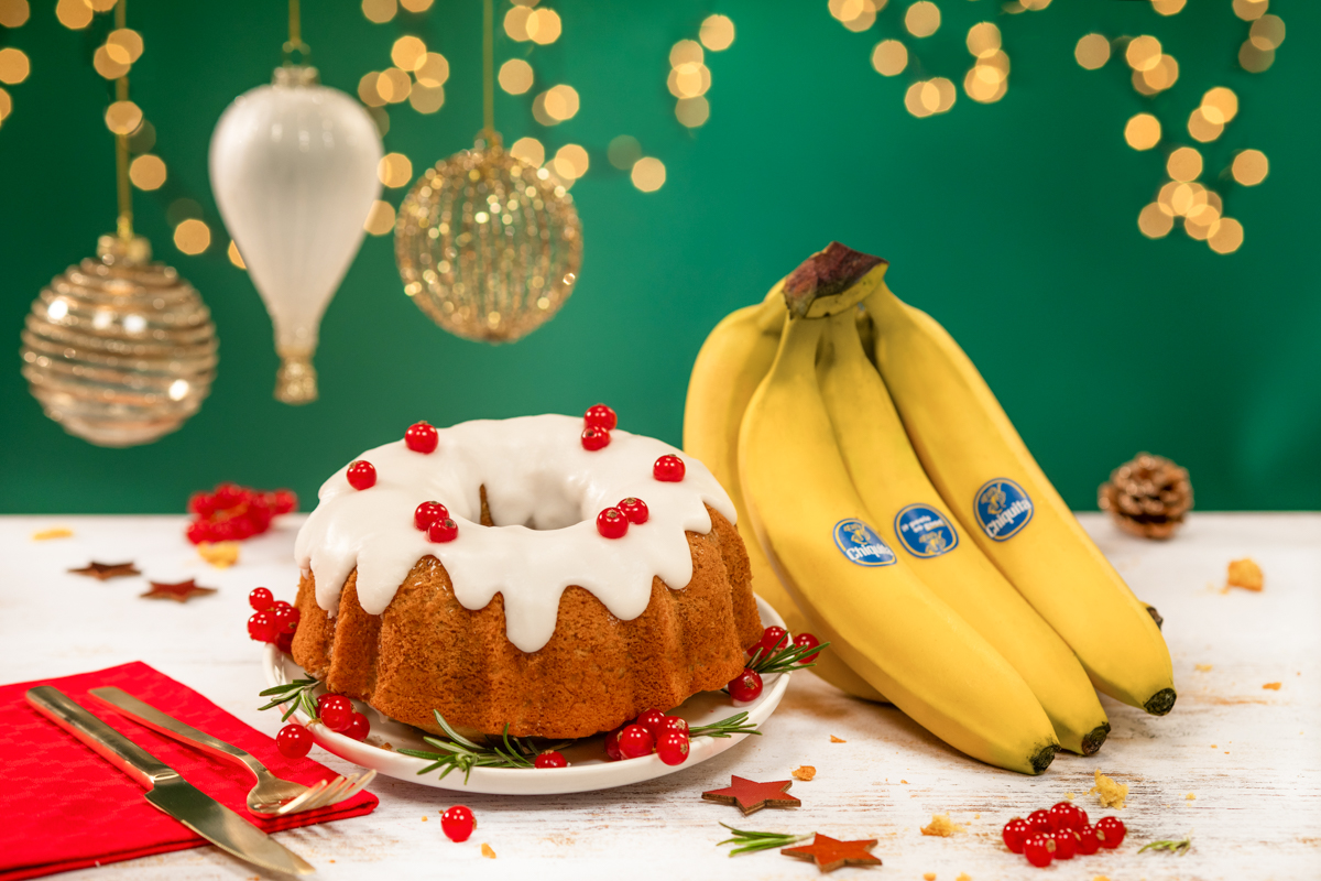 Festlicher Chiquita Bananen Gugelhupfkuchen