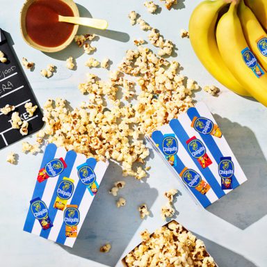Popcorn mit Chiquita&nbsp;Bananen-Karamellsauce und Meersalz
