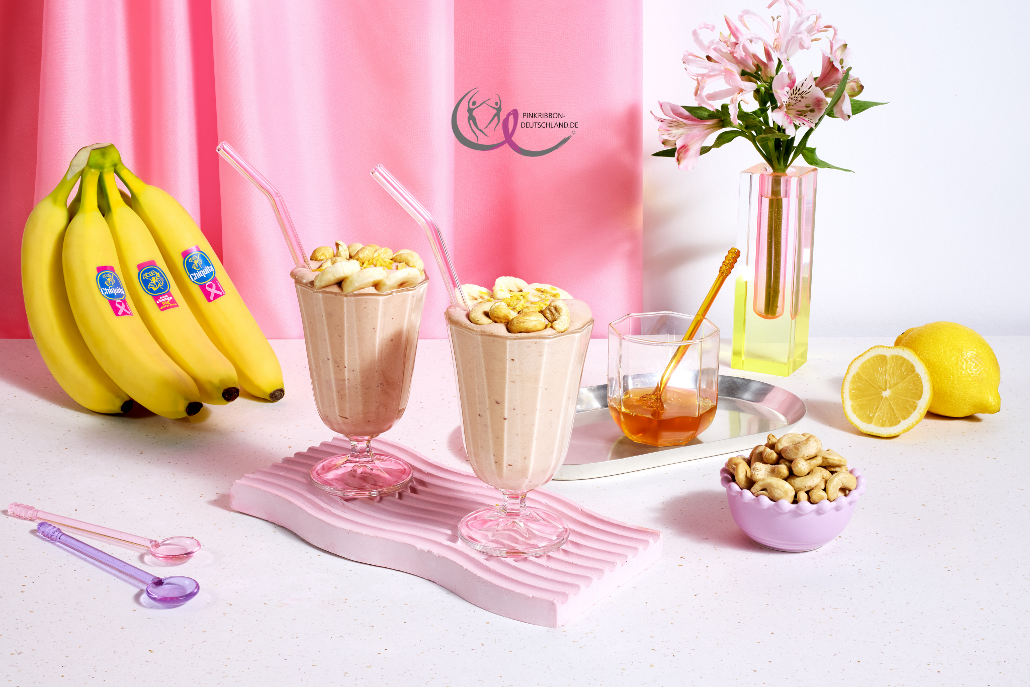 Shake mit Chiquita Banane, Cashewkernen und Zitrone