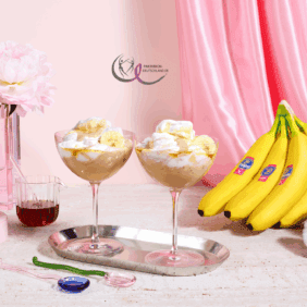 Pflanzliche Mousse mit Chiquita Bananen